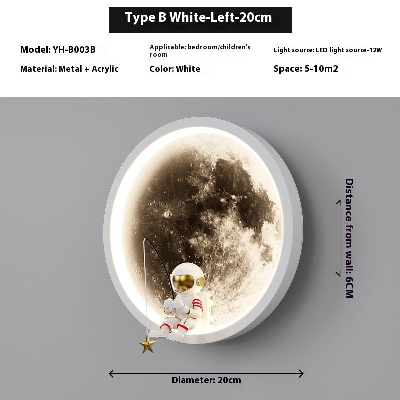 Internet Celebrity Moon Wall Lamp Modern Minimalist