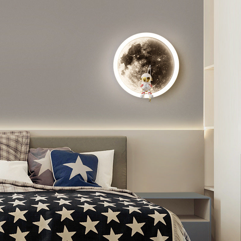 Internet Celebrity Moon Wall Lamp Modern Minimalist