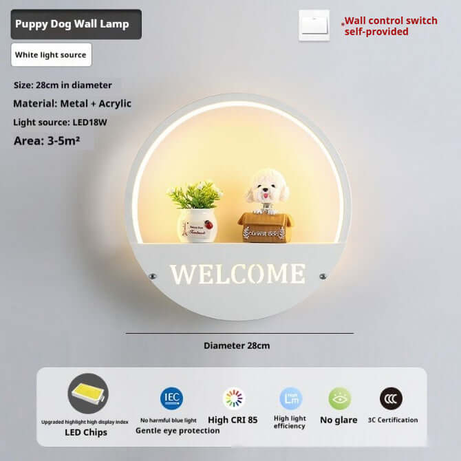 LED Bedside Bedroom Modern Minimalist Creative Wall Light