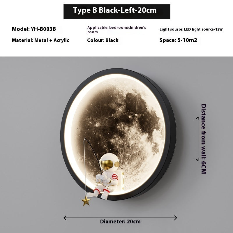 Internet Celebrity Moon Wall Lamp Modern Minimalist