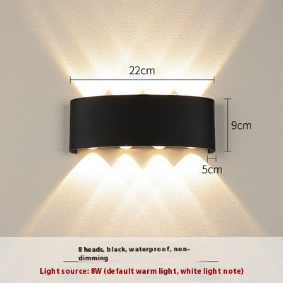 Outdoor Wall Light Led Super Bright Waterproof Double Head Bedroom Headboard Living Room Corridor Telescope