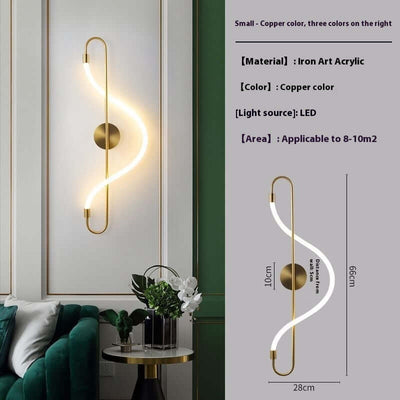 Living Room Background Bedroom Bedside Creative Wall Lamp