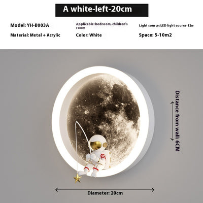 Internet Celebrity Moon Wall Lamp Modern Minimalist