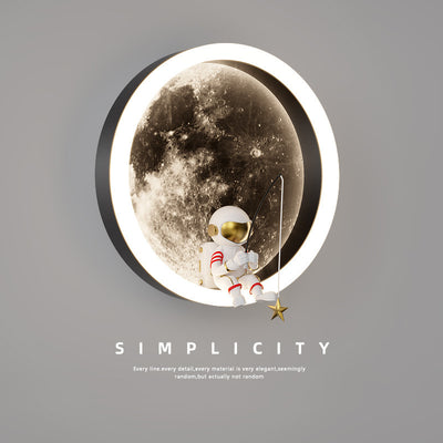 Internet Celebrity Moon Wall Lamp Modern Minimalist