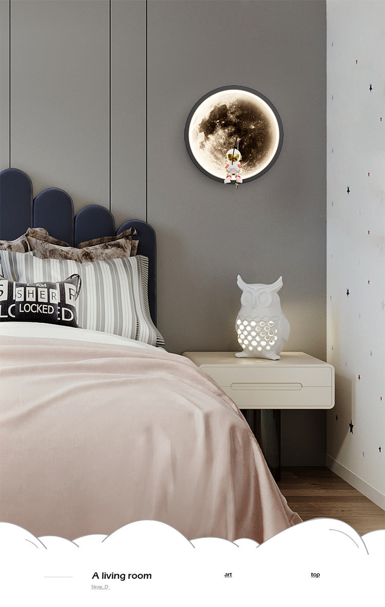 Internet Celebrity Moon Wall Lamp Modern Minimalist