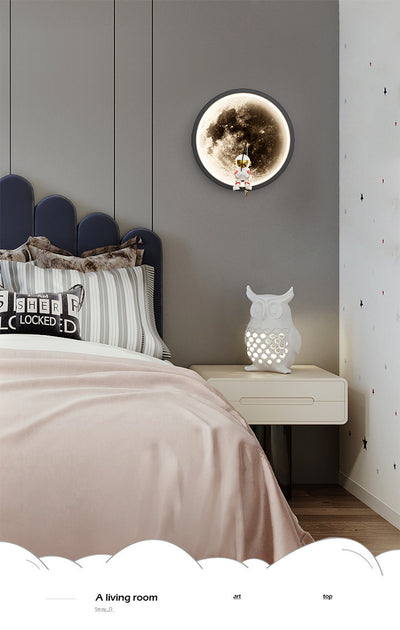 Internet Celebrity Moon Wall Lamp Modern Minimalist